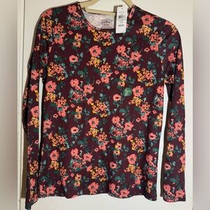 NWTs LL Bean Women's Pima Cotton Tee, Long-Sleeve Crewneck. Sz.S